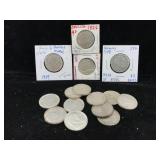 15-German 2 Mark Nazi Silver Coins