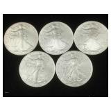 5-2010 Silver Eagles 1 oz 999 Silver