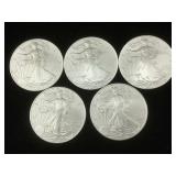 5-2010 Silver Eagles 1 oz 999 Silver