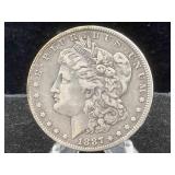 1887 Silver Morgan dollar