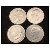 4-1971 Silver IKE dollars
