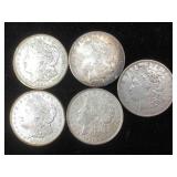 5-1921 Silver Morgan dollars