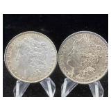 2-1889 Silver Morgan dollars