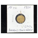 1750 Gold Spanish 1/2 Escudo King Charles III