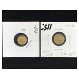 2-1852-1855 gold $1 coin US gold