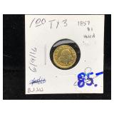 1760 Gold Spanish 1/2 Escudo King Charles III