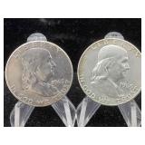 2-1963 Franklin halves