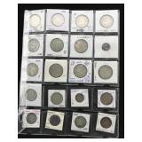 20 coins silver and other foreign