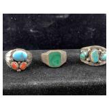 3-Sterling Rings 31.3g