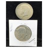 2-40% Silver Kennedy Halves