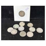 11-Old Dimes 1800s