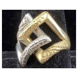 18K Gold Ring 5.9g sz9