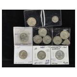 10-Old 90% Silver Quarters