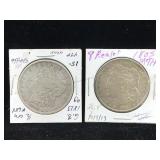 1879 1921-s Silver Morgan Dollars