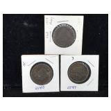 3-large cents 1827,51,1818