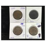 4-Large cent 1856,53,52,07