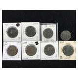8-Large cent 1848,31,35,53,48,22,22,42