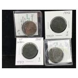 4-large cents 1842,07,41,42