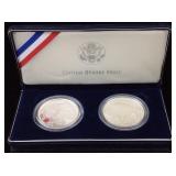 2001 American buffalo Silver dollar set with case