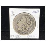 1890 CC Carson City Silver morgan dollar