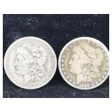 1889-o & 1889-P Silver Morgan dollars