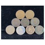 9-Indian head pennies