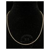 14K Gold necklace chain 3.5g 18"