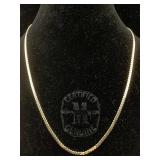 14K Gold necklace chain 8.9g sz 19"