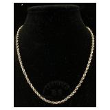 14K Gold Necklace chain 9.9g 18"