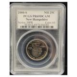 2000-S New Hampshire Quarter PCGS PR69 DCAM