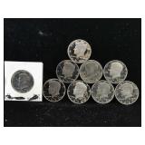 9-High Grade Kennedy Dollars