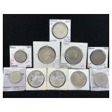 10-Mexican silver coins