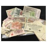 bag of foreign currency