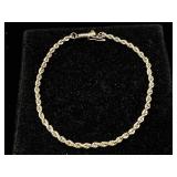 14K Gold Bracelet 1.8g 8"