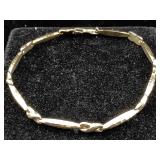 10K Gold Bracelet 3.2g 8"