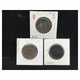 1812 & (2) 1838 U.S. Large Cents
