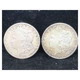 2-1902-O Morgan Dollars