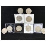 10-Franklin Half Dollars