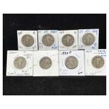 8-Standing Liberty Quarters