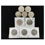 10-1964 silver Kennedy half dollars
