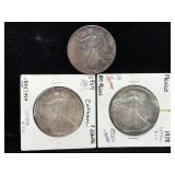 3-1991 U.S. Silver Eagle Coins