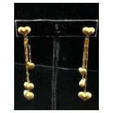 18K Gold Earrings 5.4g