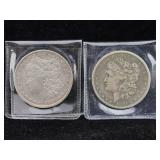 2-1879-o 1881-s Silver Morgan dollar