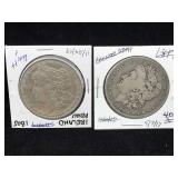 1879-s 1880-o Silver Morgan Dollars