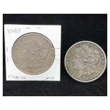 2-1889 1879  Silver Morgan Dollar