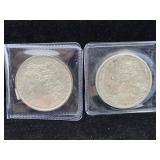 2-1882-o 1880-o Silver Morgan Dollars
