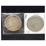 2-1921-s 1887-s Silver Morgan Dollars