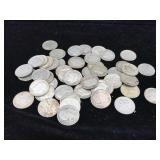 50-Silver Roosevelt dimes 90%
