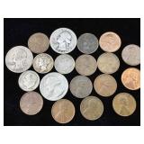 bag of old US coinage some silver