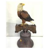 19in H Resin Freedom Eagle Sculpture